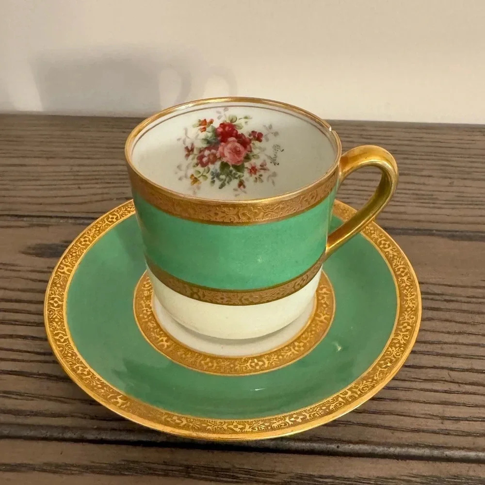 Espresso Cup & Saucer
by C Ahrenfeldt Limoges C Reizenstein Pittsburgh-Allegheny
